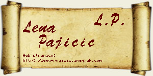 Lena Pajičić vizit kartica